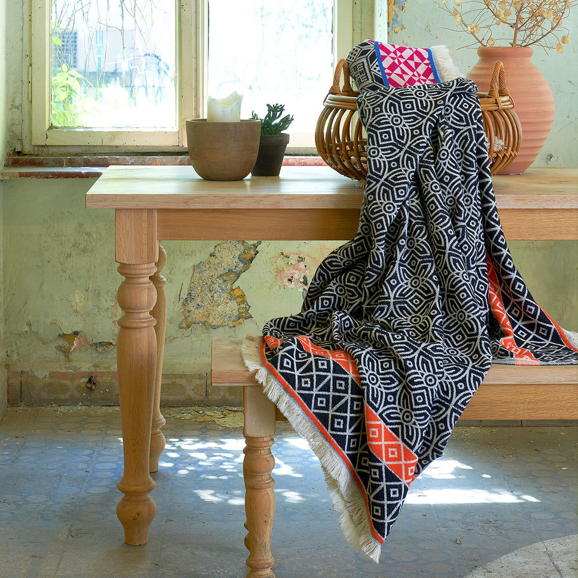Blue 'Fawohodie' Throw