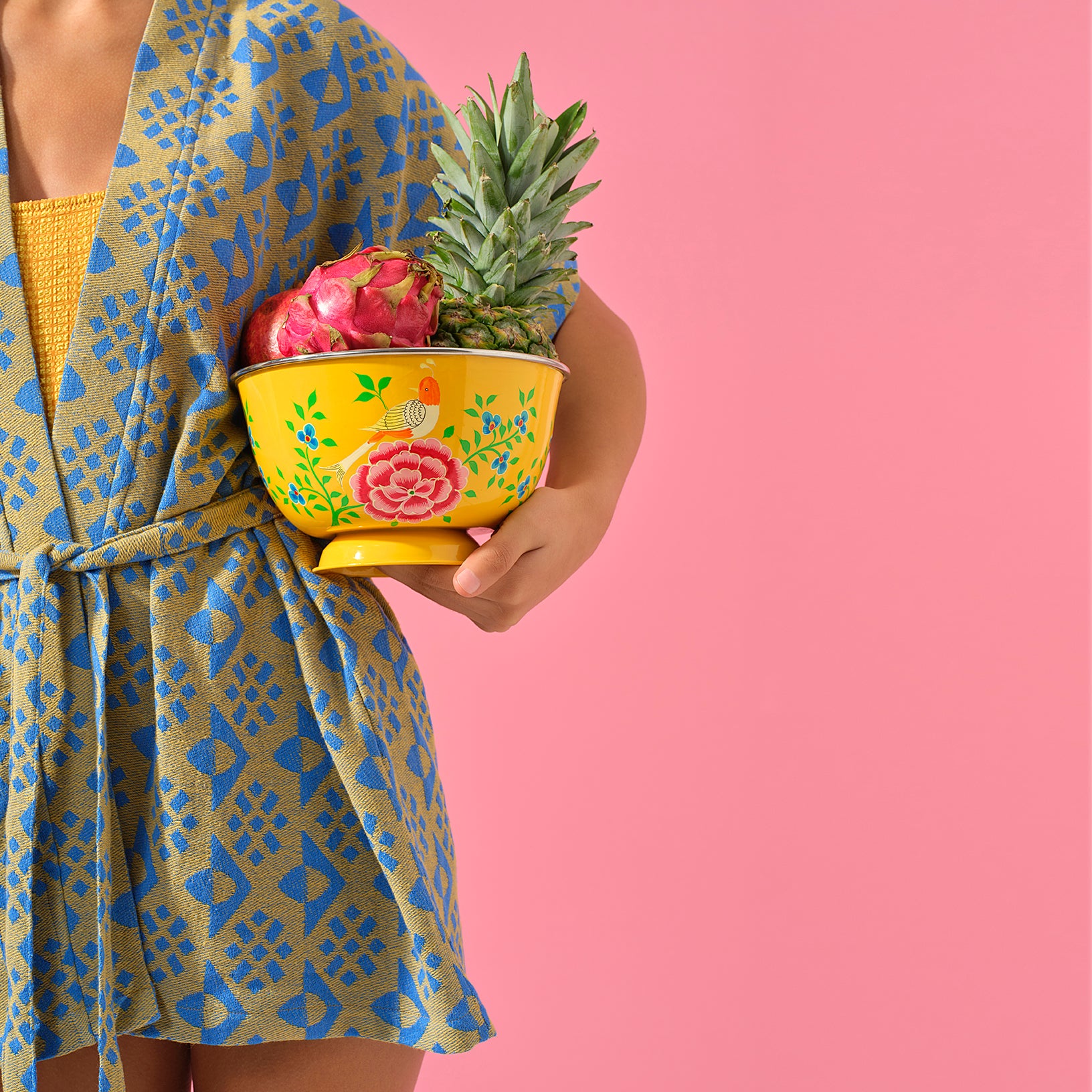 Yellow 'Paro' Kimono