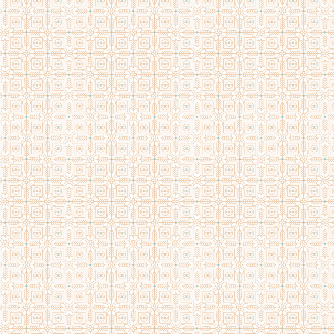 Creme 'The Eye' Wallpaper